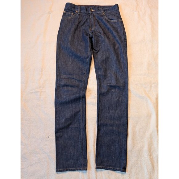 Raleigh Denim Men's Dark Wash Slim Straight Fit Jeans Size 30x34 (tagged 29) USA - Picture 1 of 12